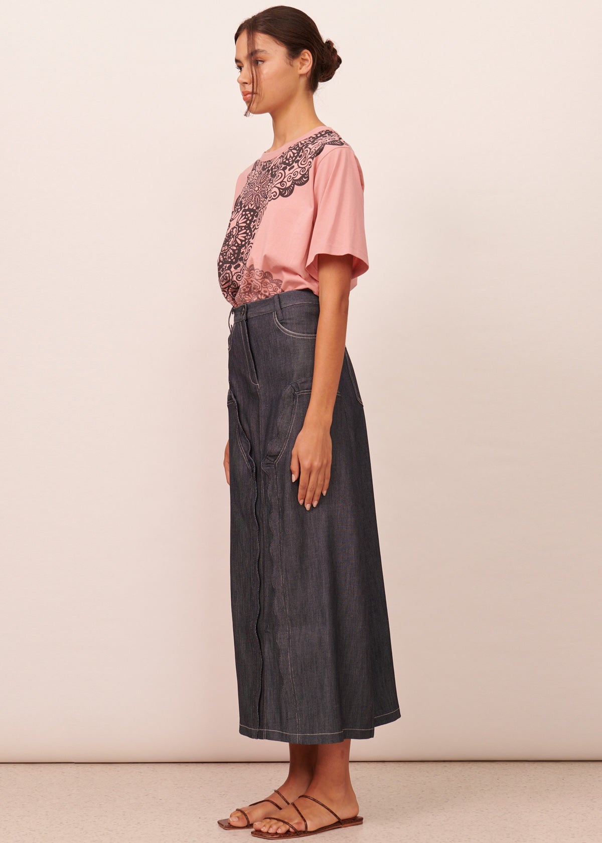 Thea Denim Skirt - Denim