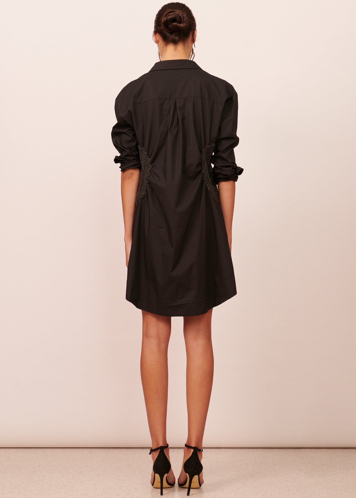 Anais Shirt Dress - Black