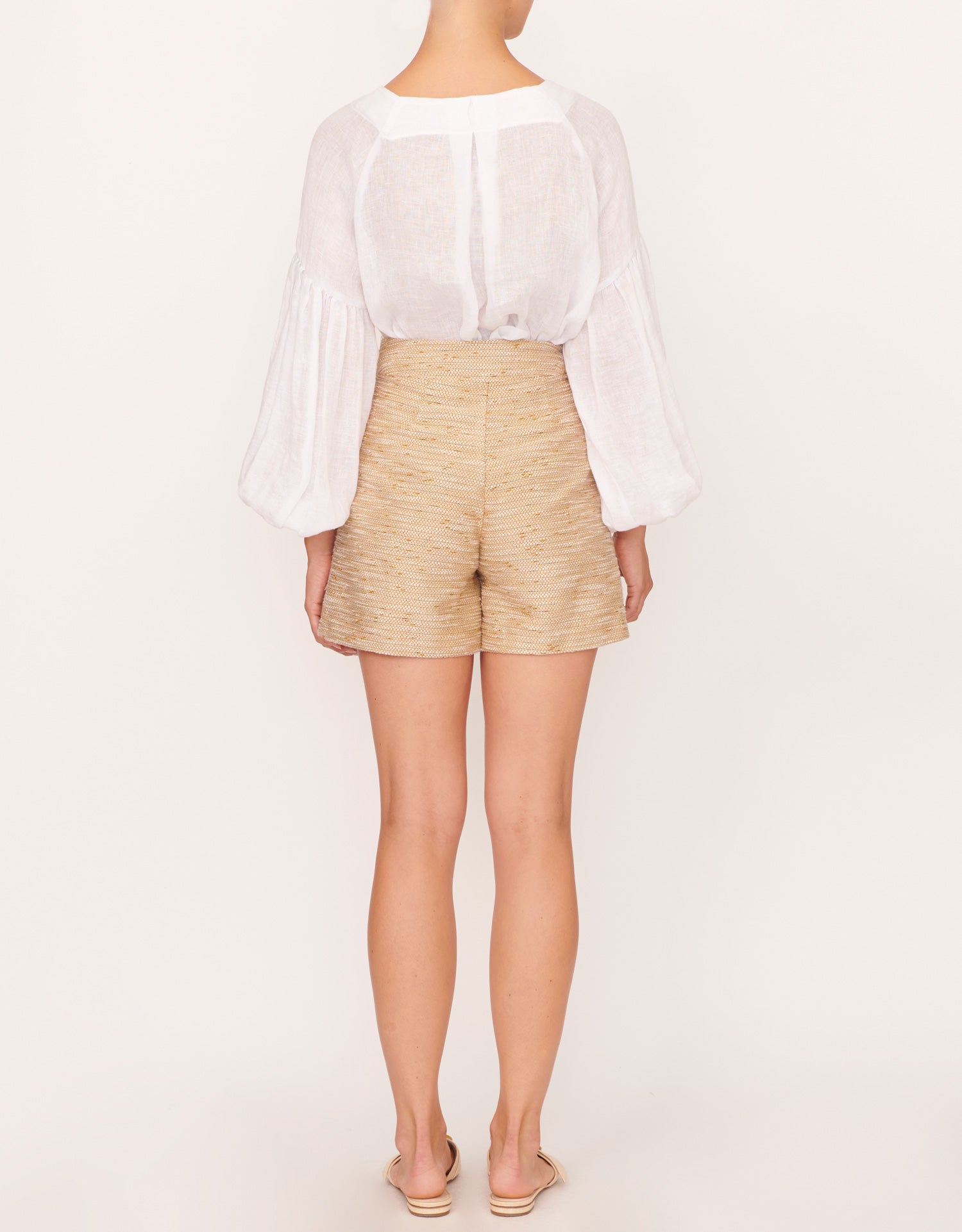 Romantic Full Sleeve Top and Textured Tailored Short by Apartment Clothing