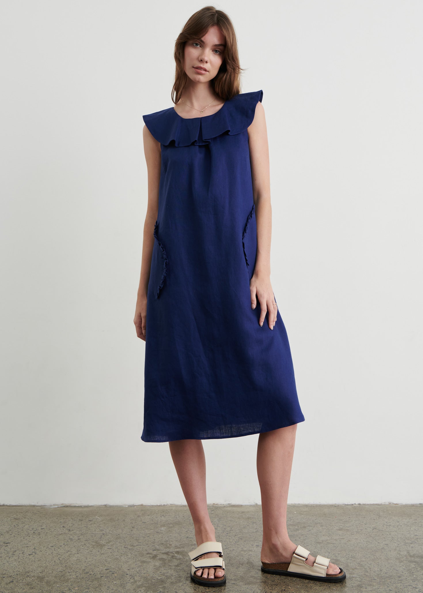 Tess Pocket Dress - Blue