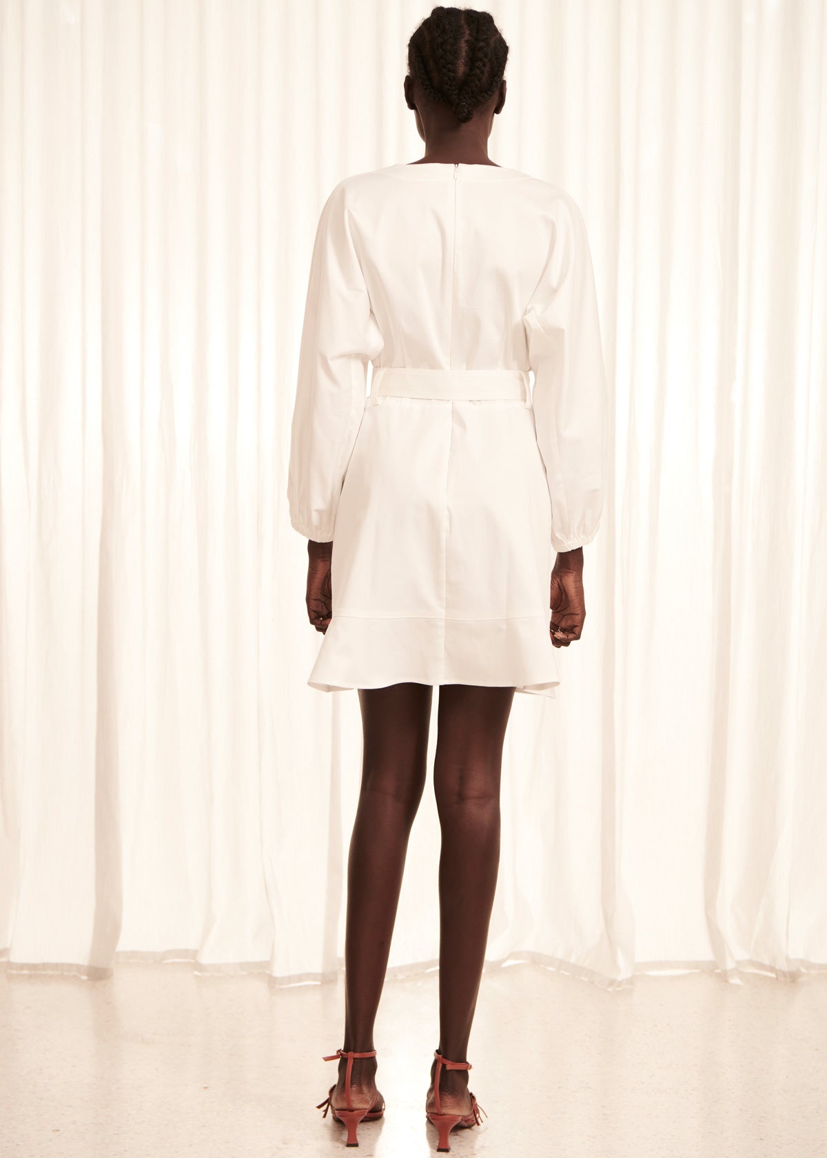 Marcella Belt Dress - White
