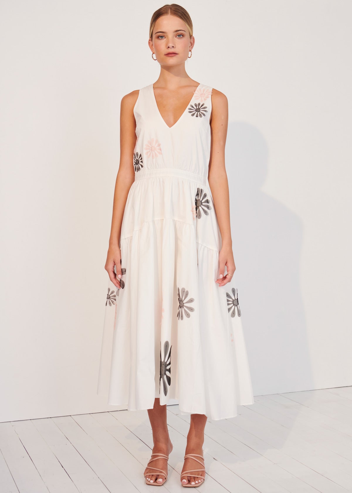 Chiara Midi Dress - White
