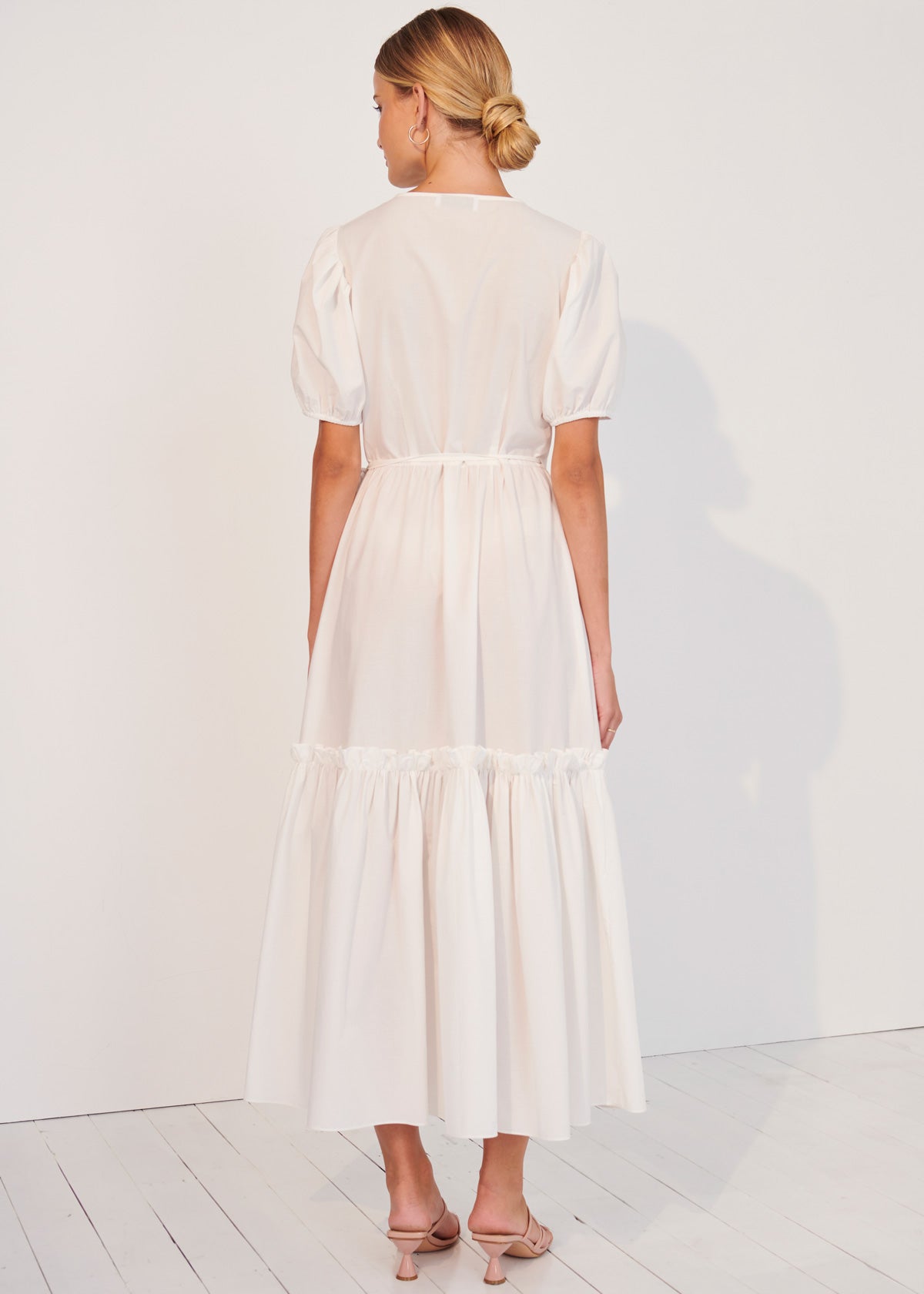Dafne Wrap Dress - White