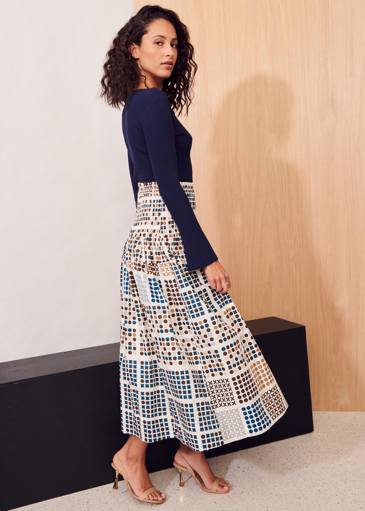 Four Square Skirt - Print